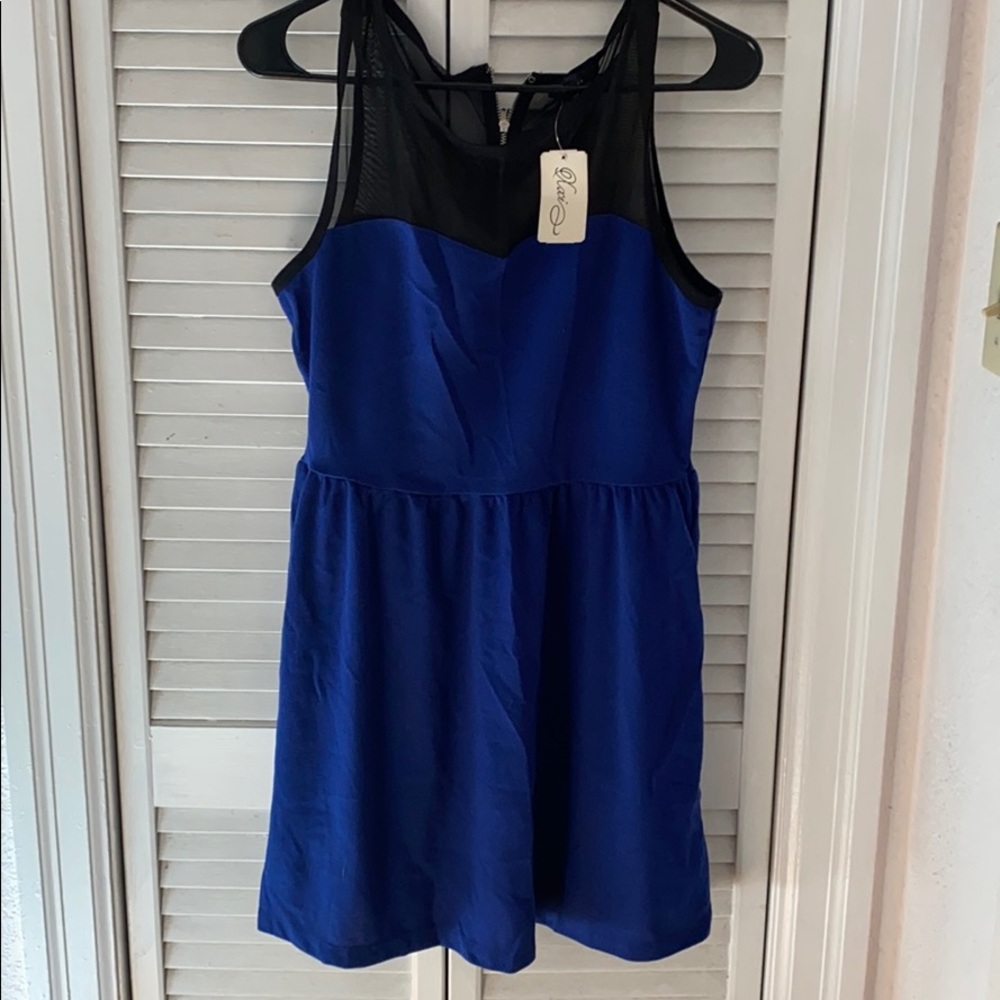 Royal blue dress